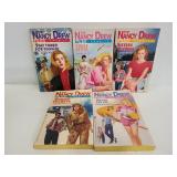 Five vintage Nancy Drew Paperback books