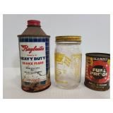 Trio of empty garage containers