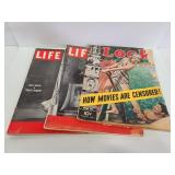 Life and Look vintage magazines