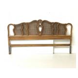 Vintage king size wooden headboard
