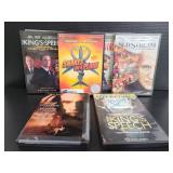 Six movies on DVD