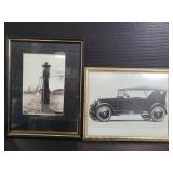 Antique car and gas pump photos