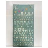 Be Real canvas typography print wall art