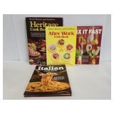 Four vintage Better Homes & Gardens cookbooks