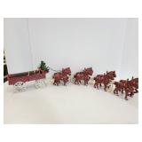 Cast iron horse drawn carriage