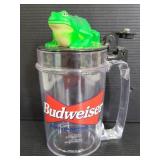 Budweiser Kinf of Beers frog lid plastic mug