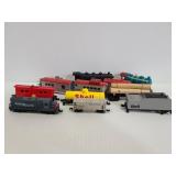 Collection of trains and train ornaments