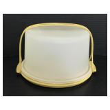 Tupperware covered cake plate caddy