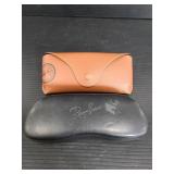 Two Ray-Ban sunglass cases