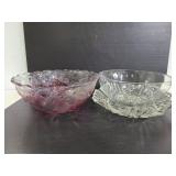 Glass bowls and platter