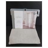 Threshold sheer curtain panel