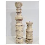 Two pillar candle holders
