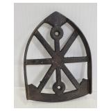 Antique cast iron sad iron stand