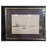 Bronte Harbour sketch print