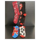 Four new pairs of The Rolling Stones socks