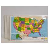 U.S. Laminated map placemats