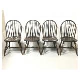 4 vintage wooden dining chairs