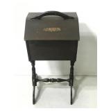 Vintage 1940-50s wooden sewing box