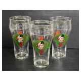 Three Big Boy holiday glasses