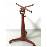 Red cast iron adjustable stand