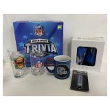 Lions & NFL Football lot w/ Trivia game