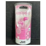 New JVC pink marshmallow ear bud headphones