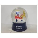 Miller lite snow globe