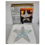Vintage trim a tree holographic star