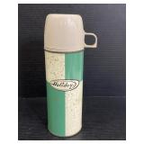 Vintage Holiday metal thermos