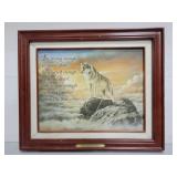 Illuminated canvas print "strength"