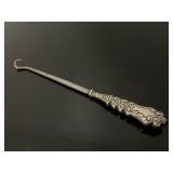 Sterling silver stamped vintage shoe hook
