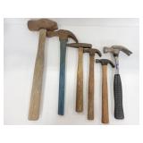 Vintage assorted hammer collection