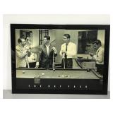 The Rat Pack playing pool large print framed
