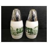 Vintage milk glass mushroom S&P shakers set