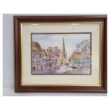 Thaxted Essex James Merriott 1994 watercolor print