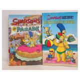 Two Simpson comic books