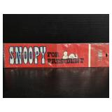 Vintage Peanuts Snoopy bumper stickers - NOS