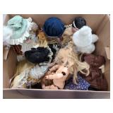 Collection of porcelain and vintage dolls