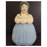 USA vintage woman ceramic cookie jar