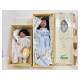 Trio of Connoisseur colletion porcelain dolls
