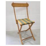 Vintage wooden folding chair