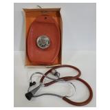 Vintage Davol cold pack and stethoscope