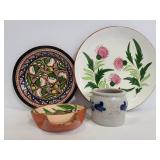 Four pottery pieces