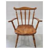 Antique wood captain dinning chair
