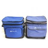 Pair of Ozark trail insulated soft rolling coolers