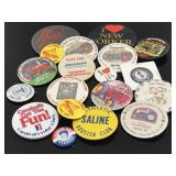 Lot of 19 vintage metal buttons