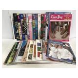 Large collection of crochet pattern books