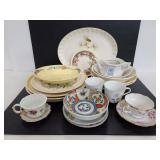 Collection of assorted vintage dishes