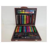 Art set in wood case