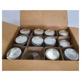 Case of 12 assorted glass canning jars